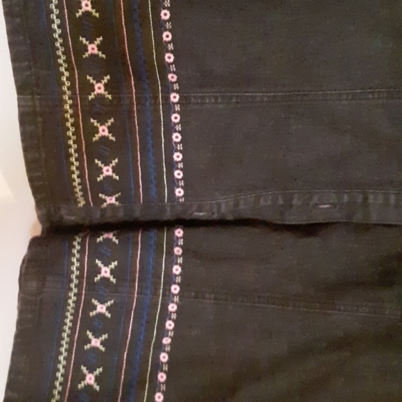 Denim&Co. Large denim embroidered coat womens nice - Picture 2 of 4